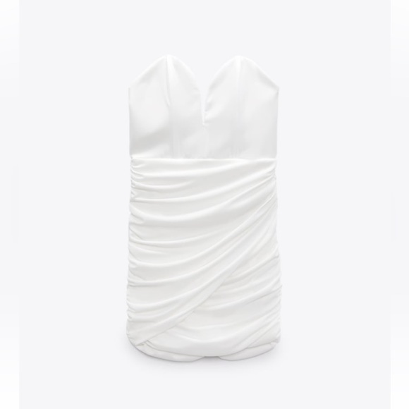 ZARA NWT SWEETHEART NECKLINE MINI DRESS ๐ค - Picture 7 of 11